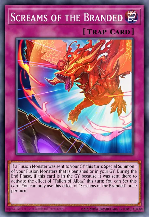 Screams of the Branded, carte SDAZ-EN033 de Structure Deck: Albaz Strike