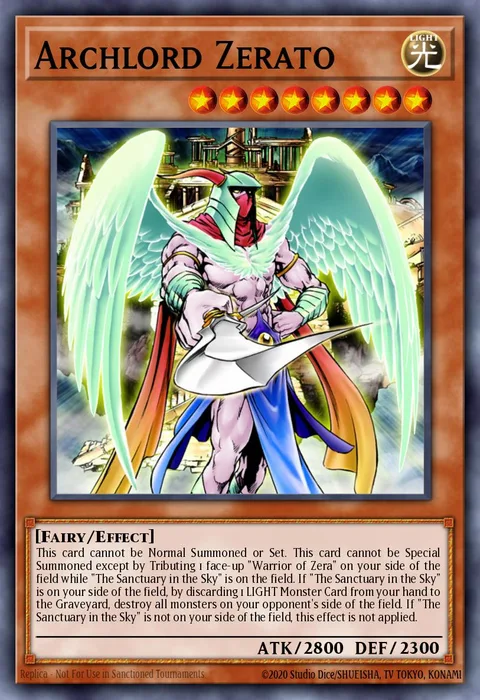 Archlord Zerato, card AST-034 from Ancient Sanctuary