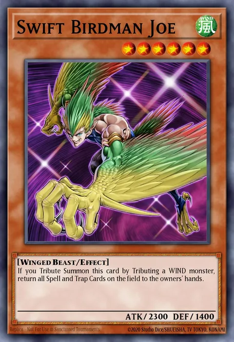 Swift Birdman Joe, card EOJ-EN012 from Enemy of Justice