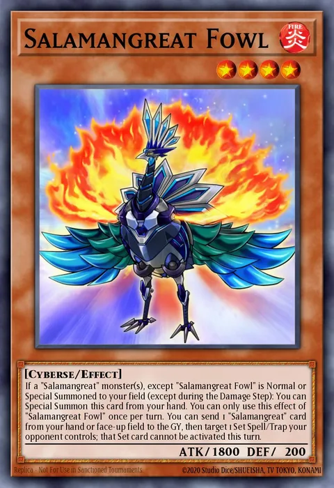 Salamangreat Fowl, carte SDSB-EN005 de Structure Deck: Soulburner