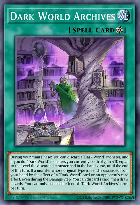 Dark World Archives, card SR13-EN026 from Structure Deck: Dark World