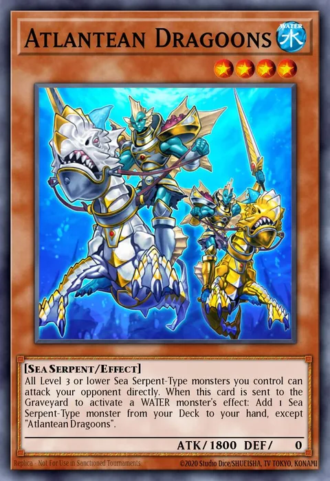 Atlantean Dragoons, card RA03-EN006 from Quarter Century Bonanza