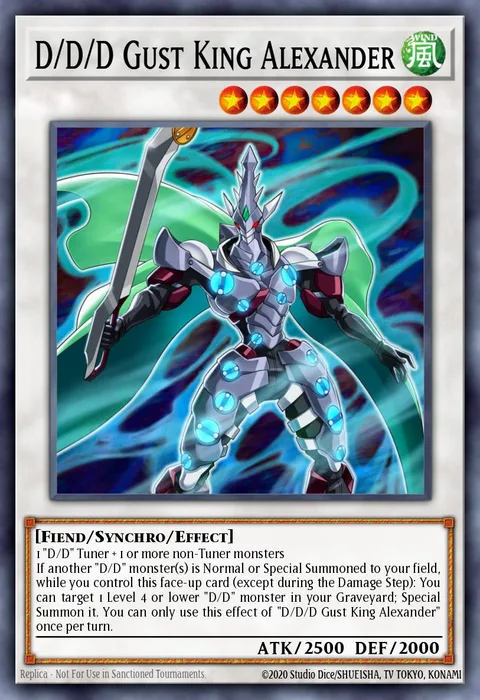 D/D/D Gust King Alexander, card CT13-EN010 from 2016 Mega-Tins