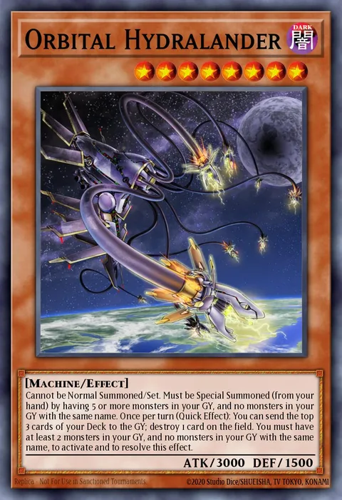 Orbital Hydralander, card COTD-EN035 from Code of the Duelist