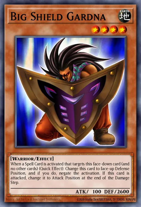 Big Shield Gardna, card DL09-EN004 from Duelist League 2010 participation cards