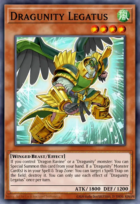 Dragunity Legatus, card GFTP-EN037 from Ghosts From the Past