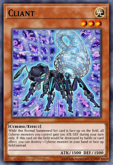 Cliant, card SDCL-EN003 from Structure Deck: Cyberse Link