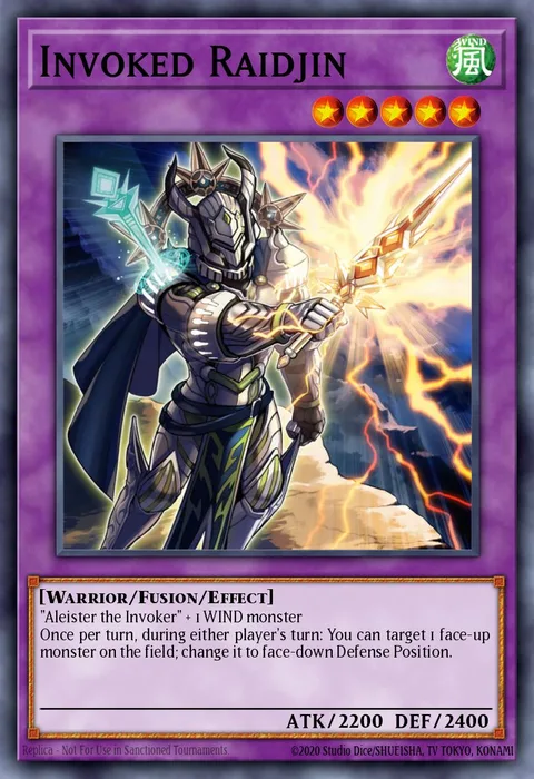 Invoked Raidjin, carte FUEN-EN028 de Fusion Enforcers