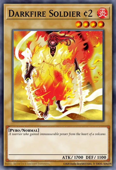 Darkfire Soldier #2, card PSV-045 from Pharaoh's Servant
