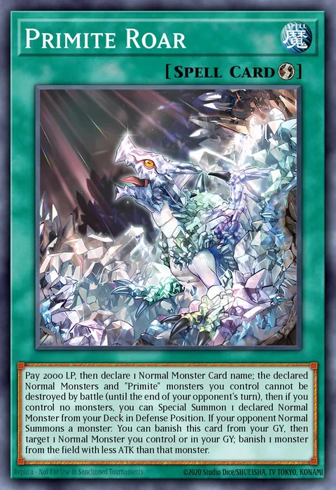 Primite Roar, card LAVD-ENO22 from Legendary Arc-V Decks