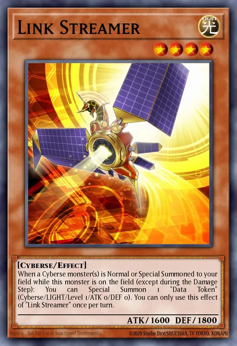 Link Streamer, card MP19-EN003 from 2019 Gold Sarcophagus Tin Mega Pack