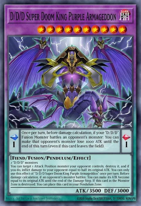 D/D/D Super Doom King Purple Armageddon, carte OP29-EN015 de OTS Tournament Pack 29