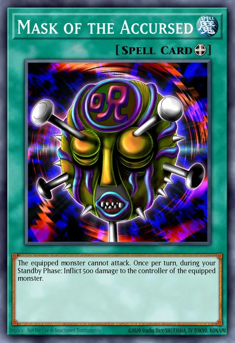 Mask of the Accursed, card SBAD-EN042 from Speed Duel: Attack from the Deep