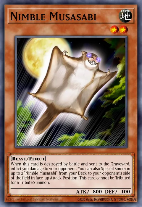 Nimble Musasabi, carte LODT-EN086 de Light of Destruction