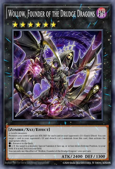 Wollow, Founder of the Drudge Dragons, carte MZMU-EN105 de Maze of Muertos