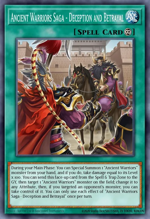 Ancient Warriors Saga - Deception and Betrayal, card DIFO-EN064 from Dimension Force