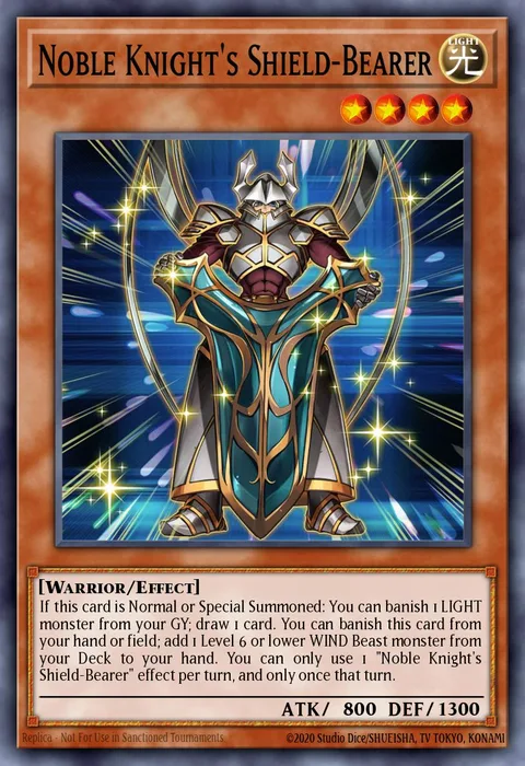 Noble Knight's Shield-Bearer, card BROL-EN017 from Brothers of Legend