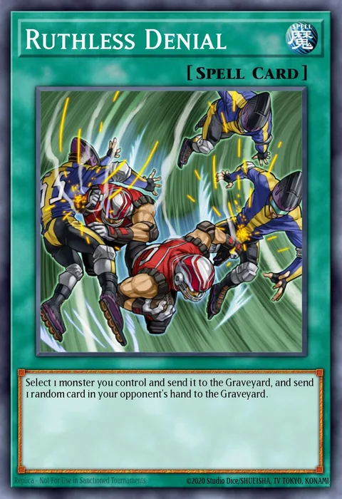 Ruthless Denial, card DP04-EN024 from Duelist Pack: Zane Truesdale