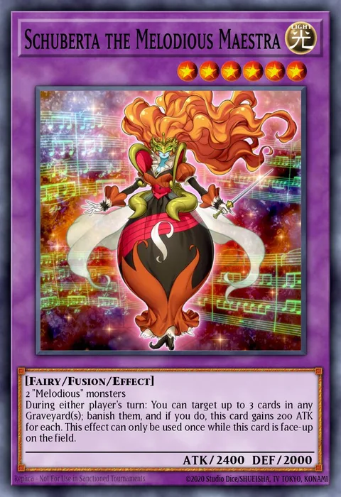 Schuberta the Melodious Maestra, carte RA03-EN034 de Quarter Century Bonanza