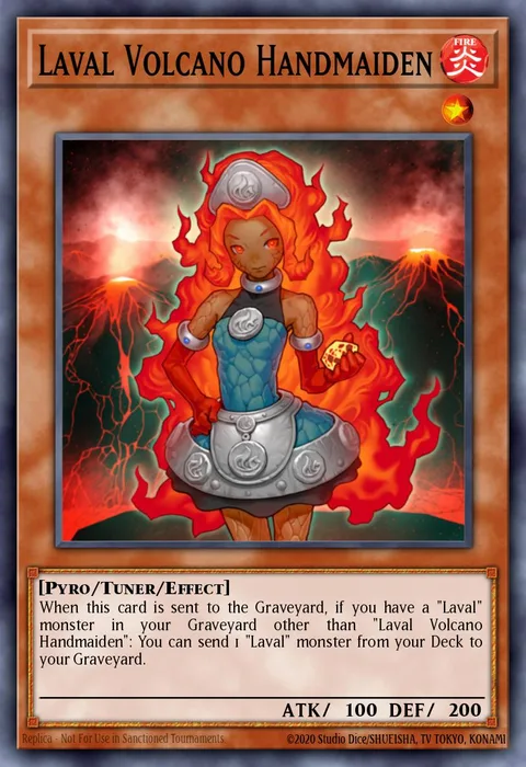 Laval Volcano Handmaiden, card GFTP-EN046 from Ghosts From the Past