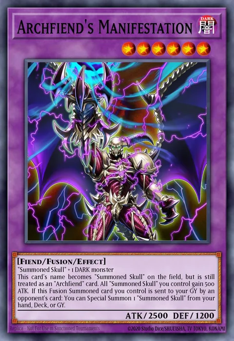 Archfiend's Manifestation, card FIGA-EN034 from Fists of the Gadgets
