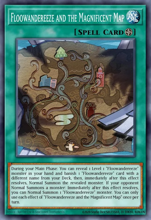 Floowandereeze and the Magnificent Map, carte BODE-EN058 de Burst of Destiny