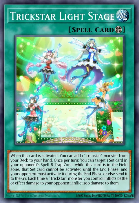 Trickstar Light Stage, card MP24-EN046 from 25th Anniversary Tin: Dueling Mirrors