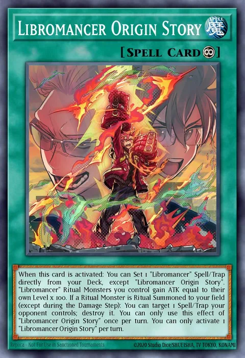 Libromancer Origin Story, card CYAC-EN063 from Cyberstorm Access