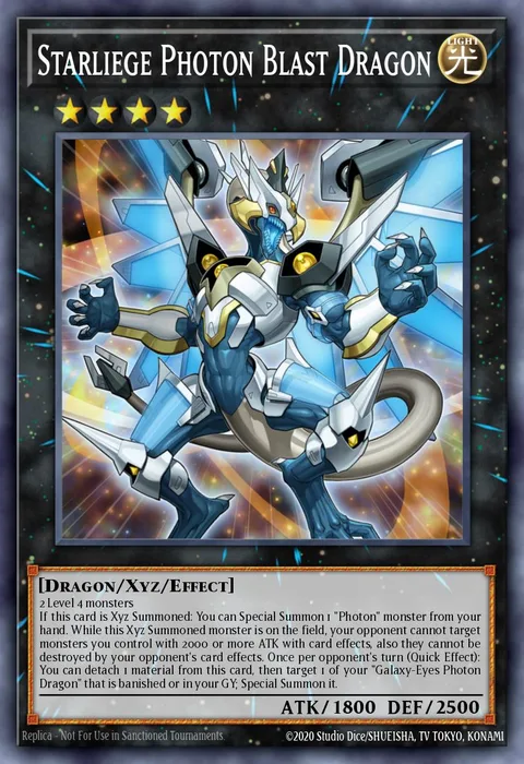 Starliege Photon Blast Dragon, card MP25-EN034 from 2025 Mega-Pack Tin