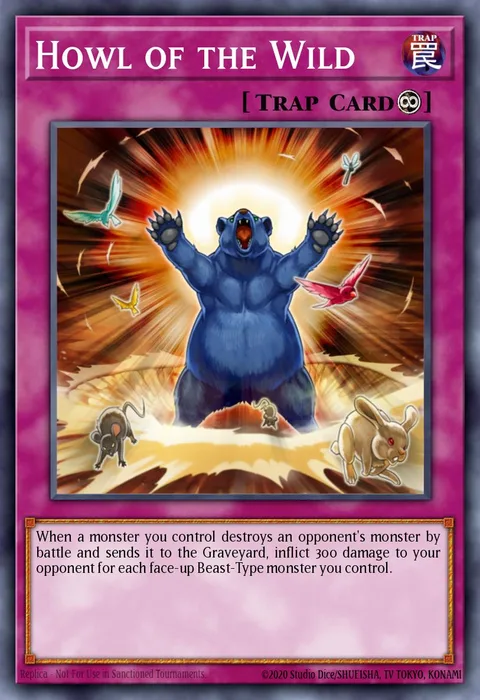 Howl of the Wild, card SBCB-EN060 from Speed Duel: Battle City Box
