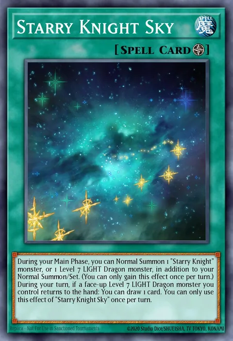 Starry Knight Sky, card GFTP-EN032 from Ghosts From the Past