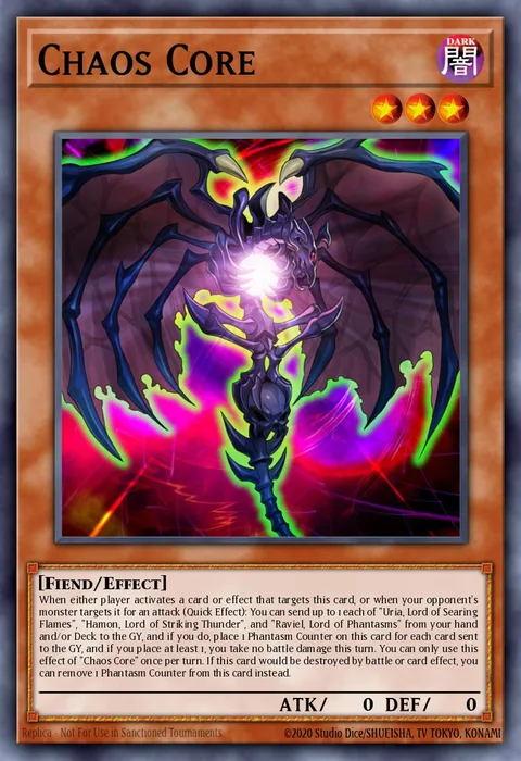 Chaos Core, carte SDSA-EN002 de Structure Deck: Sacred Beasts