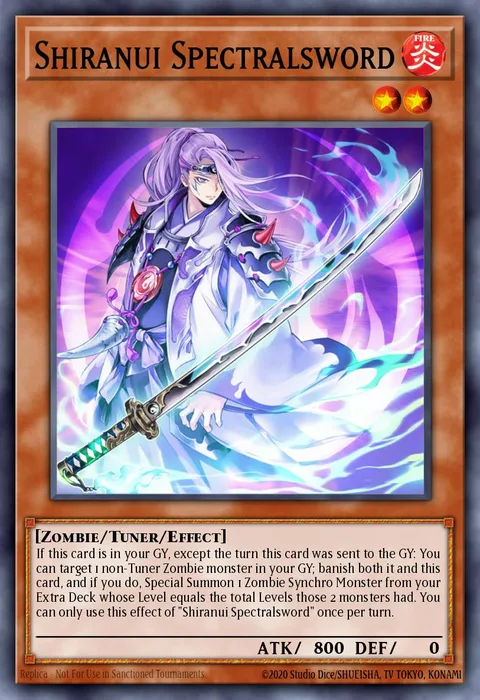 Shiranui Spectralsword, card BOSH-EN031 from Breakers of Shadow