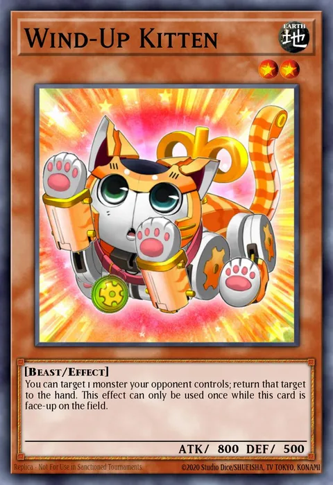 Wind-Up Kitten, card MAZE-EN041 from Maze of Memories