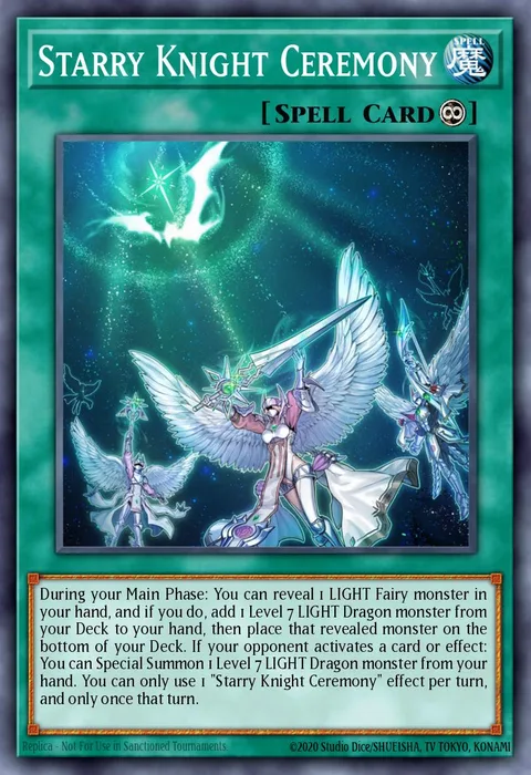 Starry Knight Ceremony, card GFTP-EN033 from Ghosts From the Past