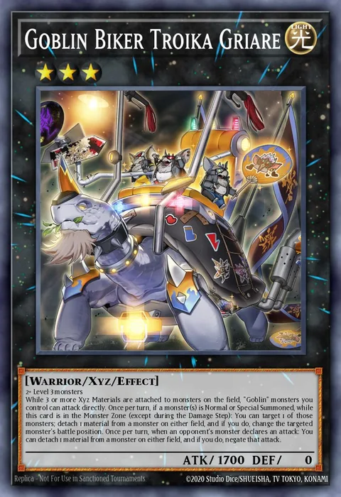 Goblin Biker Troika Griare, carte LEDE-EN044 de Legacy of Destruction