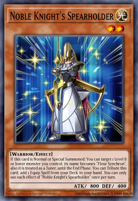 Noble Knight's Spearholder, card BROL-EN019 from Brothers of Legend
