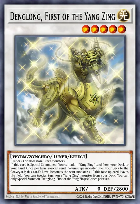 Denglong, First of the Yang Zing, card MP25-EN445 from 2025 Mega-Pack Tin