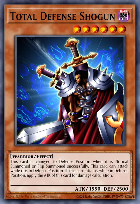 Total Defense Shogun, card DB-EN55 from Dark Beginning 2