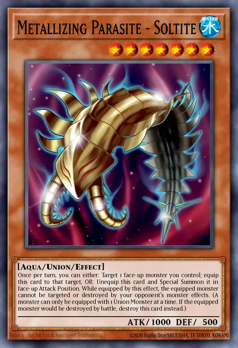 Metallizing Parasite - Soltite, card ABYR-EN034 from Abyss Rising