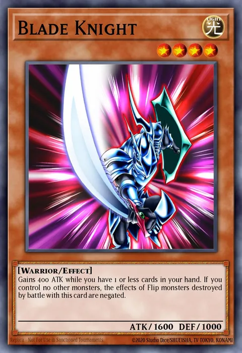 Blade Knight, card SBAD-EN006 from Speed Duel: Attack from the Deep
