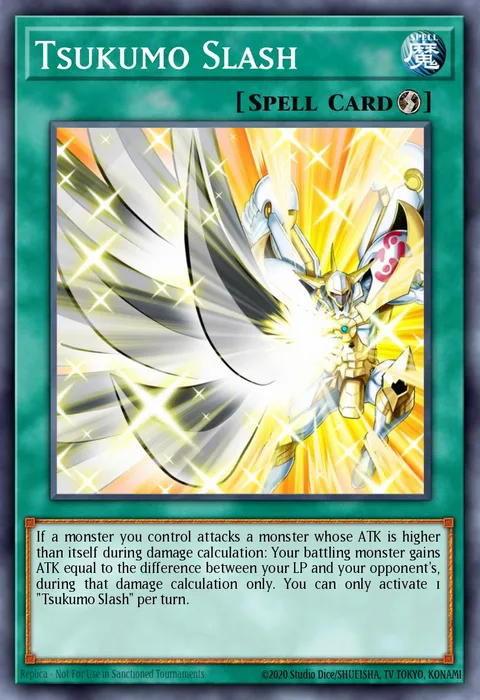 Tsukumo Slash, card PGL3-EN013 from Premium Gold: Infinite Gold