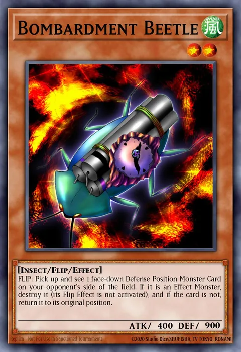 Bombardment Beetle, card PSV-EN087 from Pharaoh's Servant