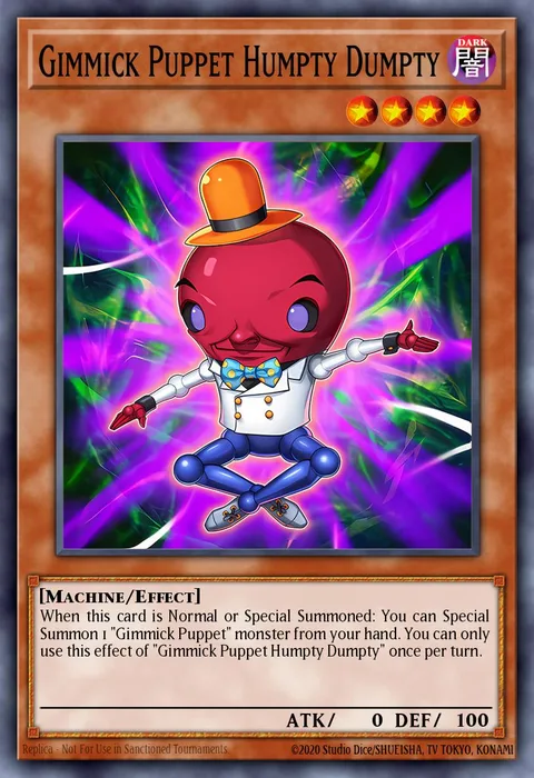 Gimmick Puppet Humpty Dumpty, carte PGLD-EN011 de Premium Gold