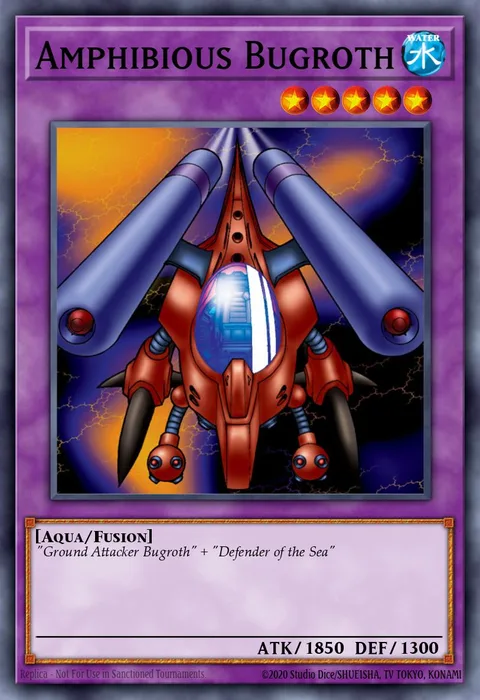 Amphibious Bugroth, card MDP2-EN012 from McDonald's Promotional Cards 2