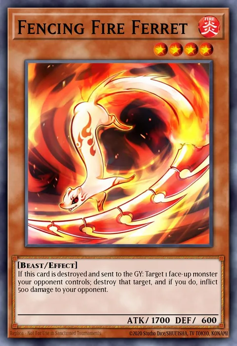 Fencing Fire Ferret, carte SDSB-EN017 de Structure Deck: Soulburner