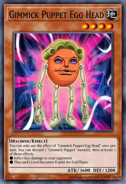 Gimmick Puppet Egg Head, card NUMH-EN005 from Number Hunters