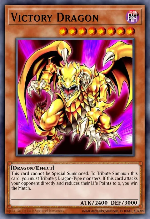 Victory Dragon, card JUMP-EN011 from Weekly Shonen Jump April 2017 membership promotional card