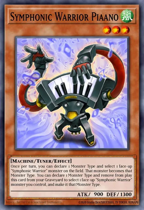 Symphonic Warrior Piaano, card STOR-EN035 from Storm of Ragnarok