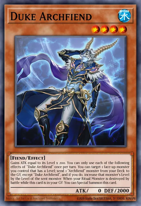 Duke Archfiend, card BPRO-EN015 from Burst Protocol